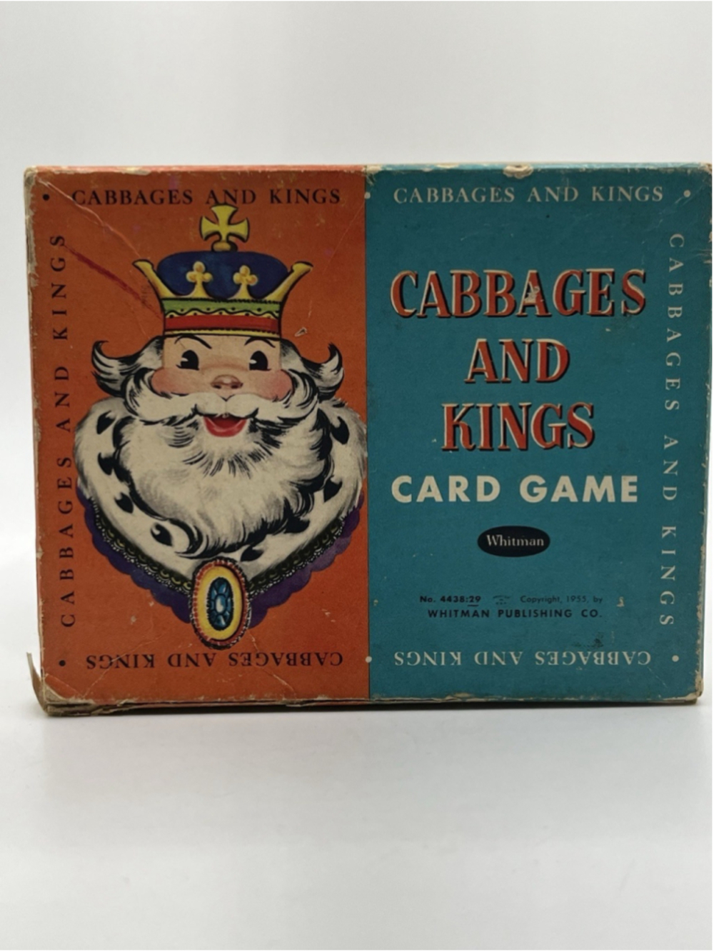 Vintage 1955 Whitman CABBAGS AND KINGS Card Game Complete Deck W/INSTRUCTIONS